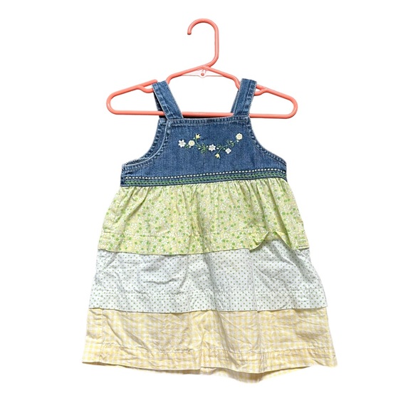 Carters girls dress 18 months multi pattern floral design cute design - Picture 1 of 7